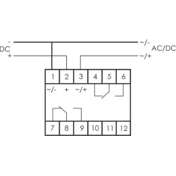 Реле времени PCU-501 2х8А 24-264В AC/DC 2п IP20 многофункц. выдержка времен. после отключ. питания монтаж на DIN-рейке F&F EA02.001.021