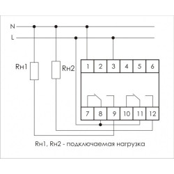 Реле времени PCR-515 2х8А 230В 2перекл. IP20 задержка включ. монтаж на DIN-рейке F&F EA02.001.006