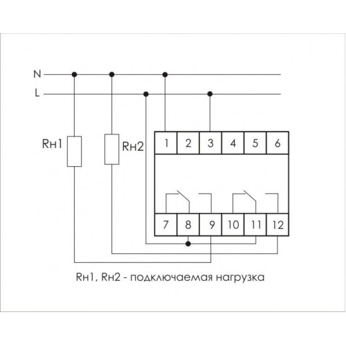 Реле времени PCA-514 2х8А 230В 2 перекл. IP20 задержка выключ. монтаж на DIN-рейке F&F EA02.001.005