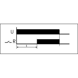 Реле времени PCR-513U 8А 12-264В AC/DC 1 перекл. IP20 задержка включ. монтаж на DIN-рейке F&F EA02.001.004