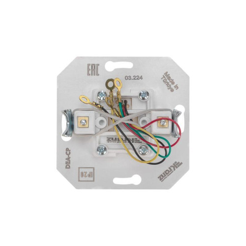 Розетка телефонная СП DEA RJ11 механизм бел. Kranz KR-78-0222