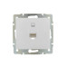 Розетка компьютерная СП Rain RJ45 16А IP20 механизм бел. LEZARD 703-0288-139