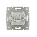 Розетка компьютерная СП Rain RJ45 16А IP20 механизм бел. LEZARD 703-0288-139