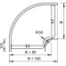 Угол для лотка горизонтальный 90град. 100х110 RB 90 110 FT OBO 7127103