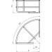 Угол проволочного лотка 400х55 90град. GRB 90 540 G OBO 6001955