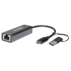 Адаптер сетевой DUB-2315/A1A 2.5 Gigabit Ethernet/USB Type-C (переходник USB Type-C/USB Type-A) D-link 1861435