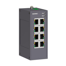 Коммутатор промышленный неуправляемый 8х10/100Base-T(X) портов RJ45 12-48В DC/18-30В AC с резервированием DKC N1000-8T-P2