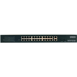 Коммутатор PoE 24х10/100 Base-T PoE 2хGE Combo Uplink (RJ45 + SFP) PoE на порт - до 30Вт суммарно PoE до 385Вт SW-62422(400W) OSNOVO 1000639555