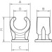 Скоба крепежная d14-15мм 2962 15 LGR OBO 2140152