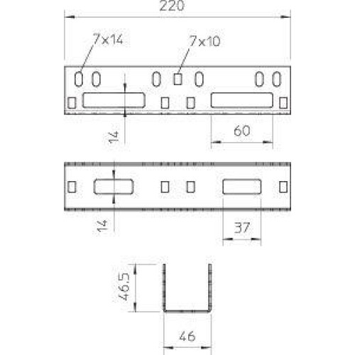 Соединитель продольный 50х50 AZV 500 DD OBO 6066623