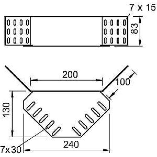 Соединитель угловой H85 REV 85 DD OBO 6069320