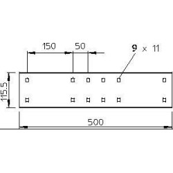 Комплект соединительный для лотка H110 WRVL 110 FT (болт+шайба+гайка) OBO 6091180