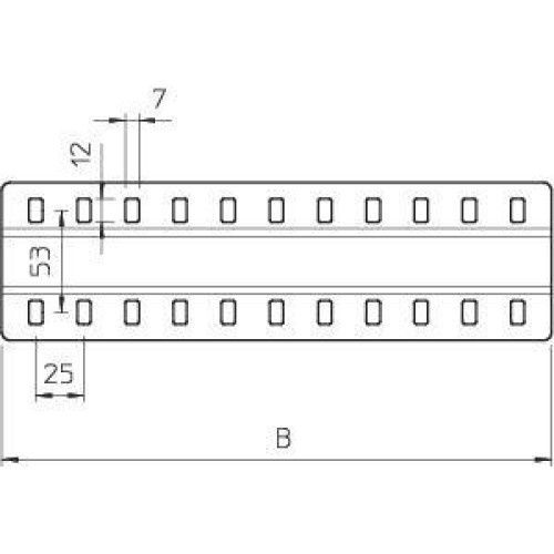 Комплект планка соед. для лотков H85мм оцинк. SSLB 100 DD OBO 7070306