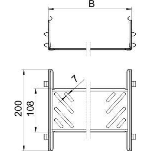 Комплект продольных соед. 110х500х200 KTSMV 150 DD OBO 6069122