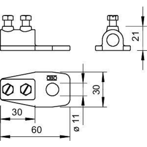 Наконечник клеммный 280 Rd 8-10 ZN G OBO 5320011