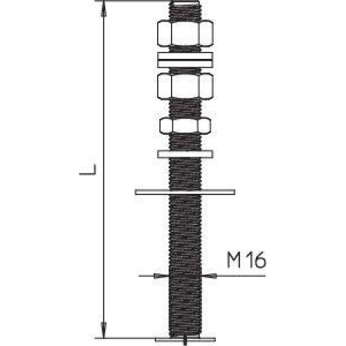 Стержень с резьбой isFang-3B-G2 V2A 340 OBO 5408972