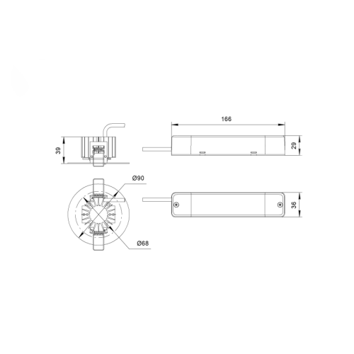 Светильник аварийный BS-RADAR-10-L2-24 White Белый свет a23656