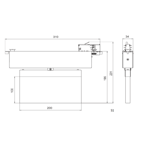 Указатель световой BS-CANOE-71-S1 LED Белый свет a19373