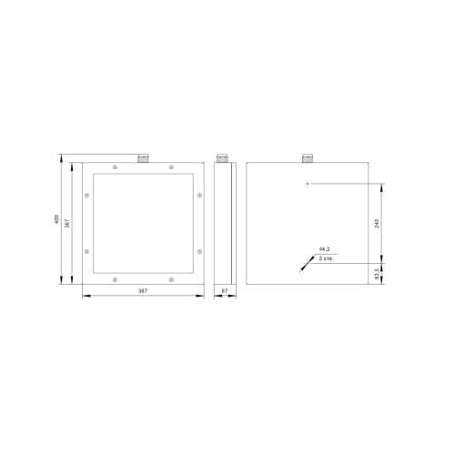 Оповещатель пожарный световой BS-COMPASS-10-F1-12 Белый свет a24768