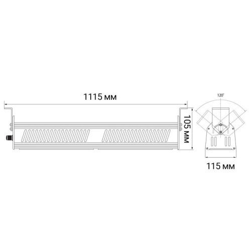 Светильник светодиодный PPI-01 200Вт 5000К IP65 230В 50Гц E new slim ДСП для высоких пролетов Pro+ JazzWay 5005518A