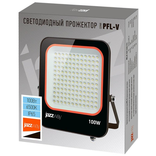 Прожектор светодиодный PFL-V 100Вт 6500К IP65 JazzWay 5039759