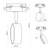 Светильник трековый ARTLINE поворотный шар 82х82х30мм GX53 230В алюм. 4кв.м бел. Ritter 59923 8