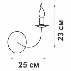 Светильник настенный 1xE14 макс. 40Вт Vitaluce V1039/1A