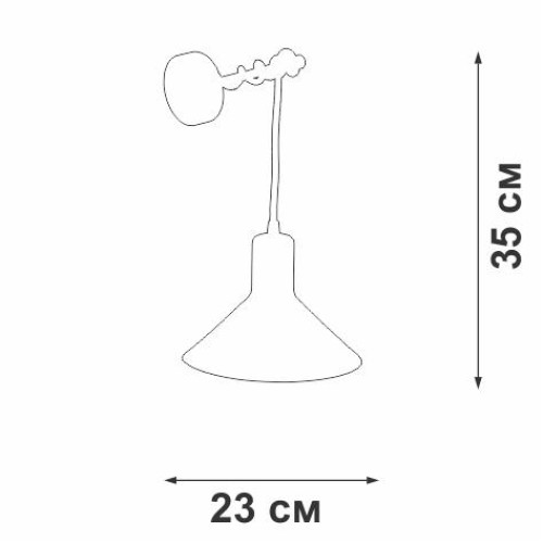 Светильник настенный 1xE27 макс. 40Вт Vitaluce V4769-0/1A