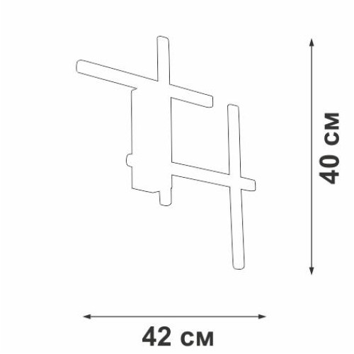 Светильник светодиодный LED 22Вт 3900-4200К 1650лм Vitaluce V3043-0/4A