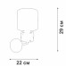 Светильник настенный 1xE14 макс. 40Вт Vitaluce V1855-1/1A
