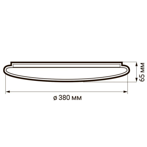 Светильник светодиодный декоративный PPB Starway-2 36Вт 4000К IP20 d380х65 настенно-потолочный бытовой JazzWay 5025516