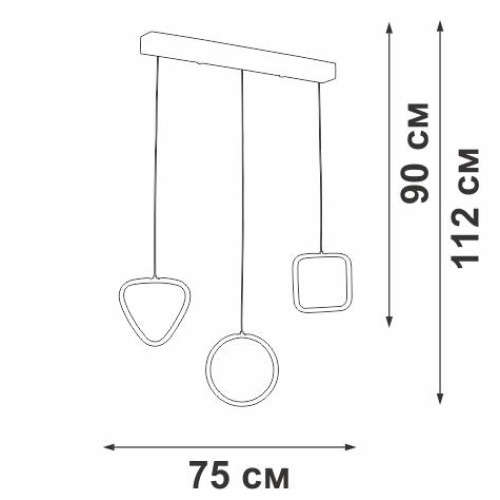 Светильник светодиодный LED 35Вт 3900-4200К 2500лм Vitaluce V3048-0/3S