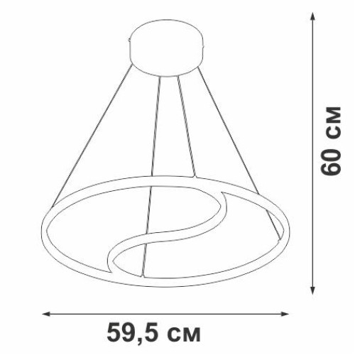 Светильник светодиодный LED 56Вт 3900-4200К 3200лм Vitaluce V4652-1/1S