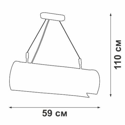 Люстра 3хE27 макс. 60Вт Vitaluce V4747-1/3S