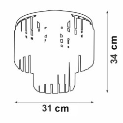 Люстра 4xE14 макс. 40Вт Vitaluce V5151-1/4PL