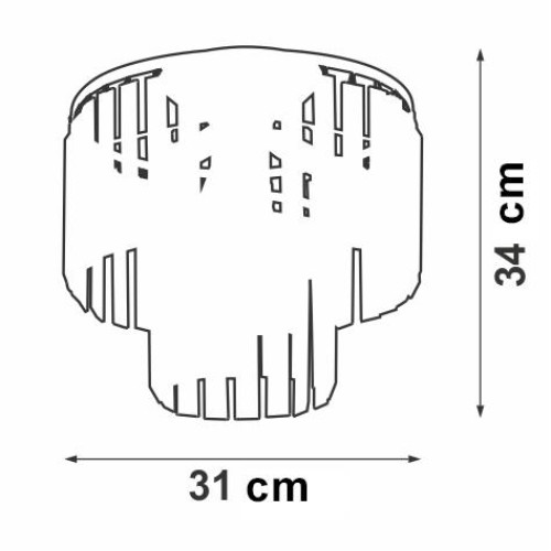 Люстра 4xE14 макс. 40Вт Vitaluce V5151-1/4PL