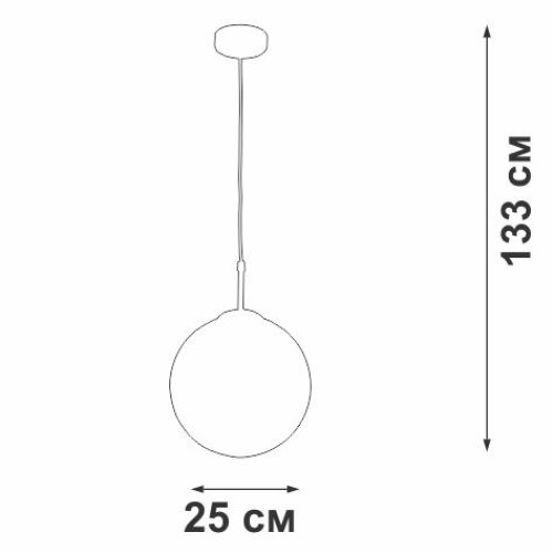 Люстра 1xE27 макс. 40Вт Vitaluce V29591-0/1S