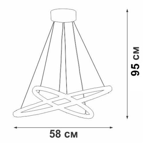 Светильник светодиодный LED 63Вт 3900-4200К Vitaluce V4628-1/2S