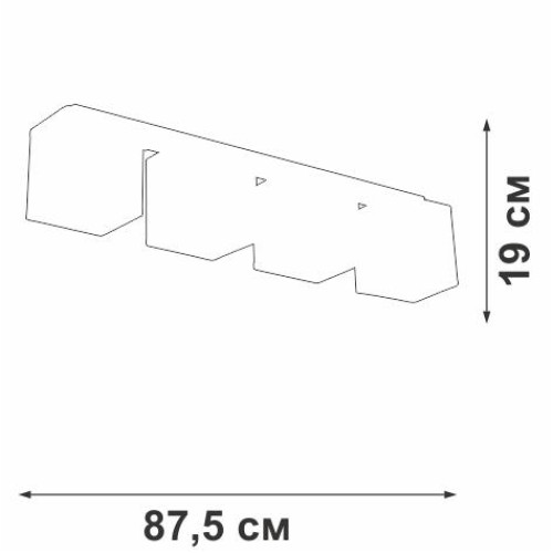 Люстра 4xE27 макс. 40Вт Vitaluce V2879-1/4PL