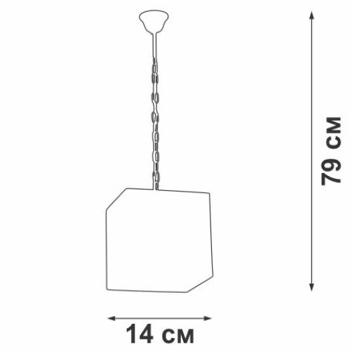 Подвес 1хE27 макс. 60Вт Vitaluce V4197-7/1S