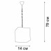 Подвес 1хE27 макс. 60Вт Vitaluce V4197-7/1S