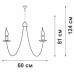 Люстра 6xE14 макс. 40Вт Vitaluce V1477/6