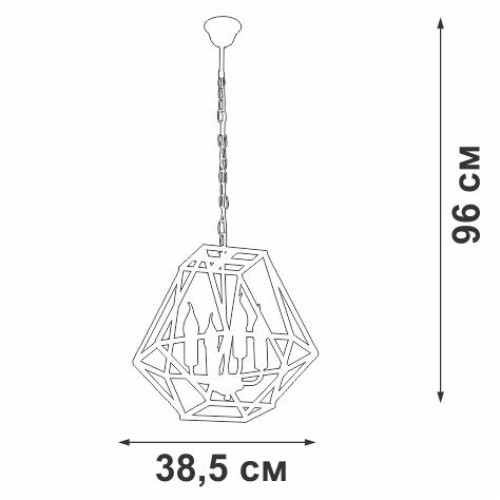 Люстра V4738-1/4 4хE14 макс.40Вт Vitaluce