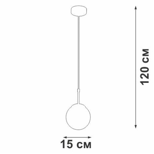 Подвес 1xE14 макс. 40Вт Vitaluce V4872-8/1S