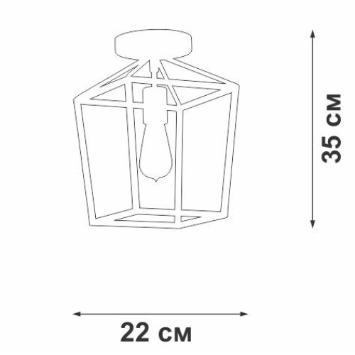 Люстра 1xE27 макс. 40Вт Vitaluce V3766-1/1PL