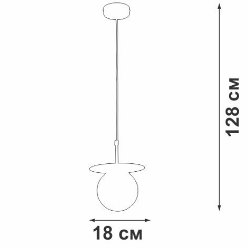 Подвес 1xE27 макс. 40Вт Vitaluce V29880-8/1S