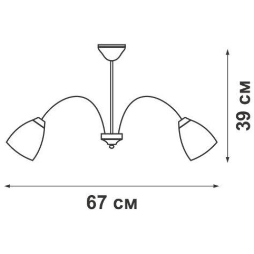 Люстра 5xE14 макс. 40Вт Vitaluce V3611/5