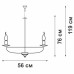 Люстра 6xE14 макс. 40Вт Vitaluce V1161/6