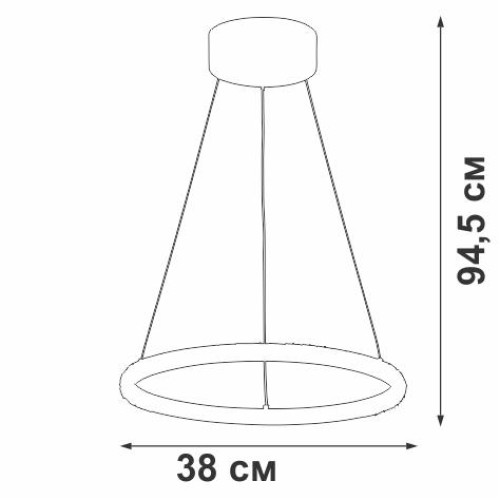 Светильник светодиодный LED 25Вт 3900-4200К 1810лм Vitaluce V4629-1/1S