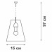 Подвес 1хE27 макс. 60Вт Vitaluce V4257-1/1S